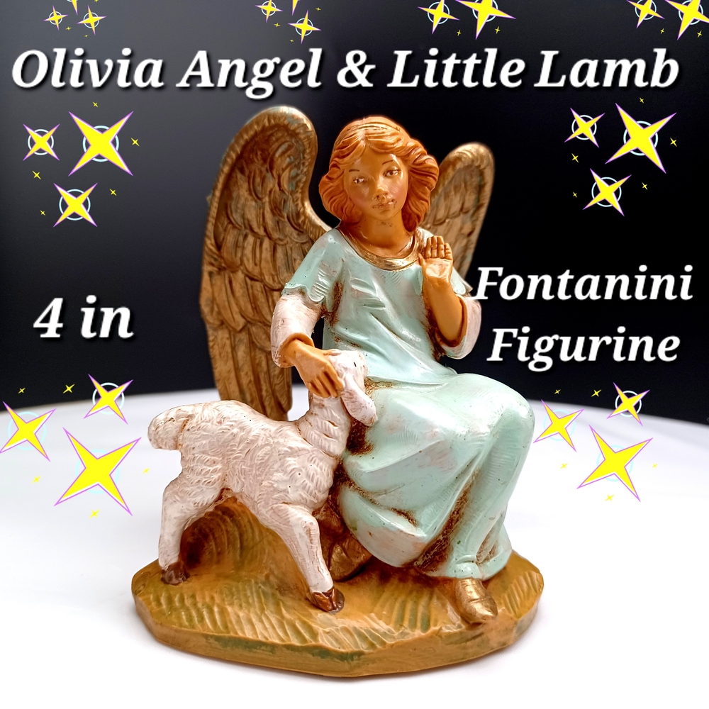 Fontanini Olivia Angel & Little Lamb Figurine